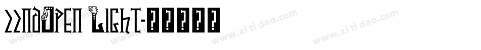 22ndOpen Light字体转换